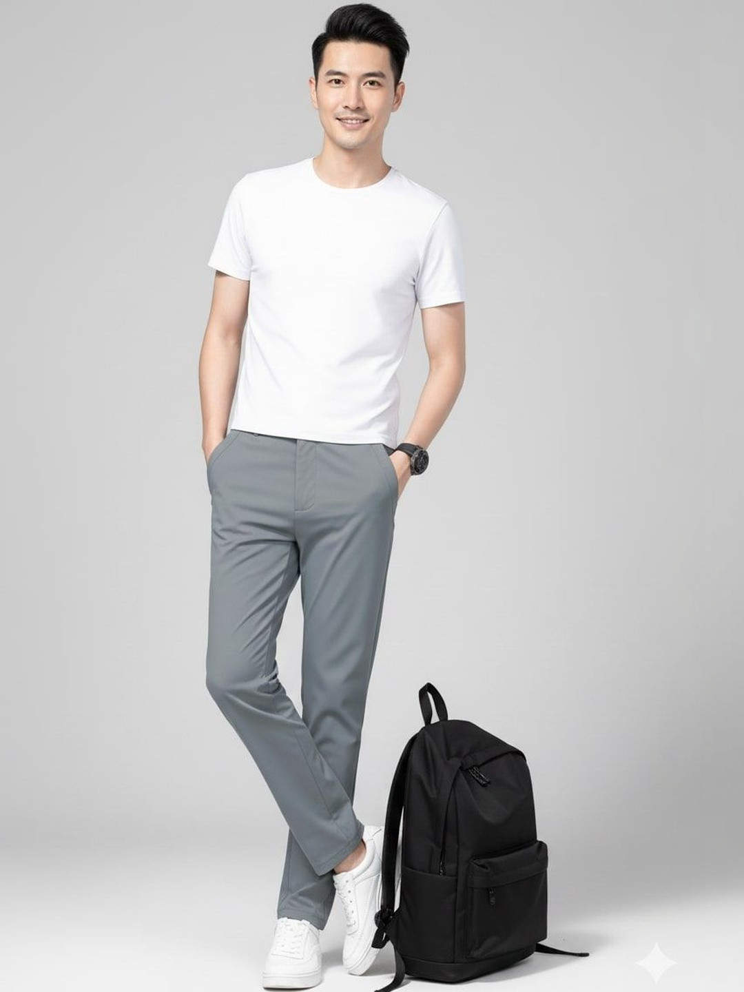 R.Code by The Roadster Life Co. Men Straight Fit Trousers