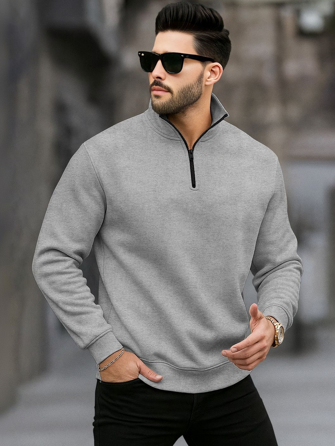TRIPR Men Pack Of 2 Solid High Neck Sweater
