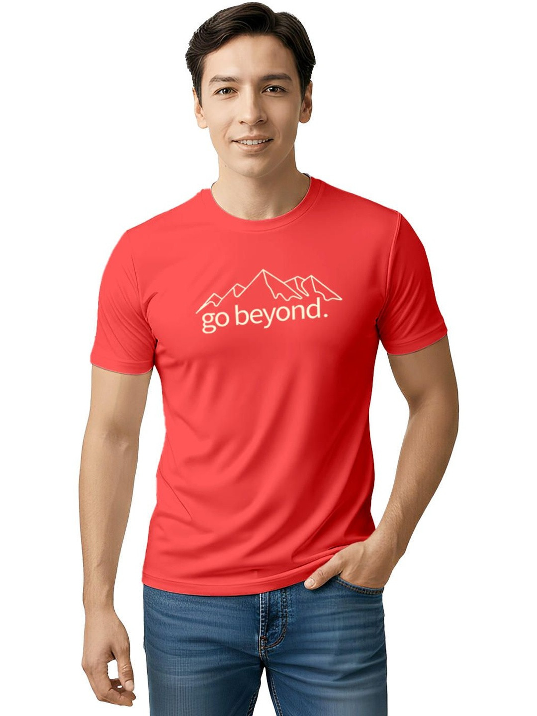 Fighterhero Men Printed Lightweight Dryfit Active Tshirt