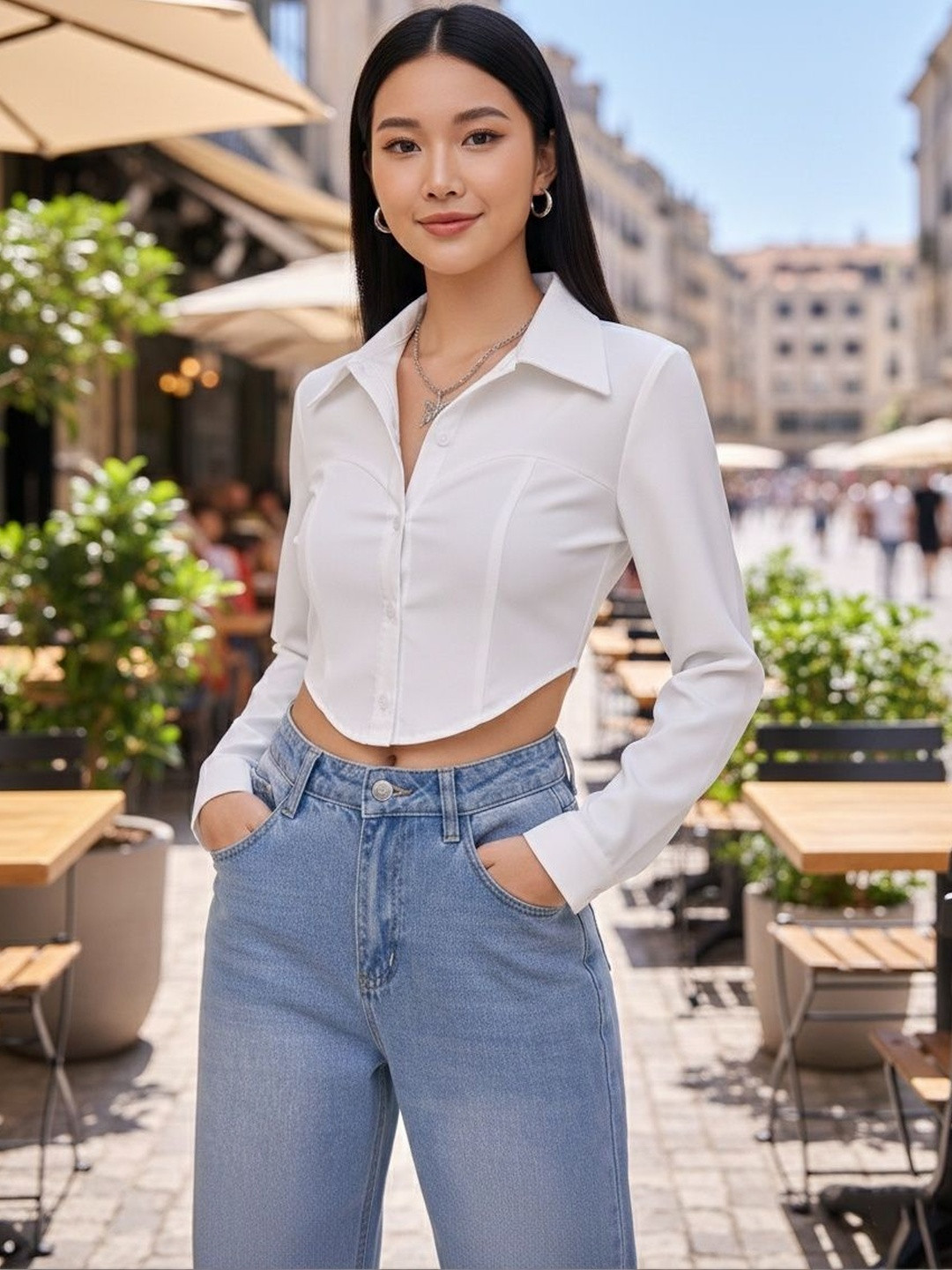 GENZILOOKS Crop Top