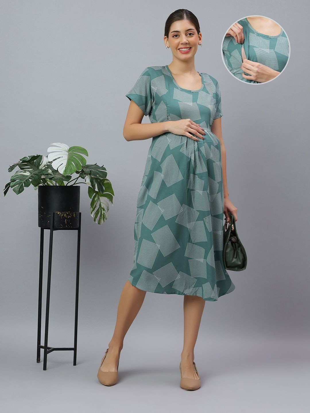 Mammas Maternity Printed Nightdress