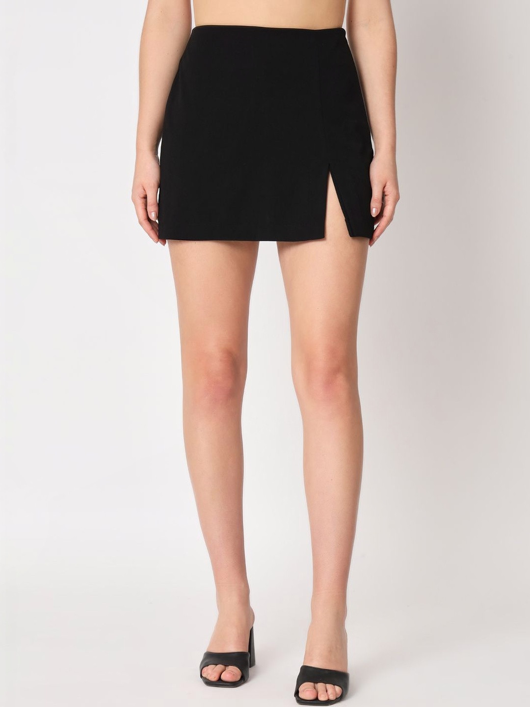 Zastraa Side Slit Mini Skorts