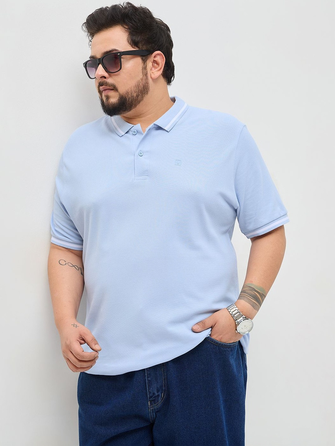 Urbano Plus Cotton Polo Collar Short Sleeves T-shirt