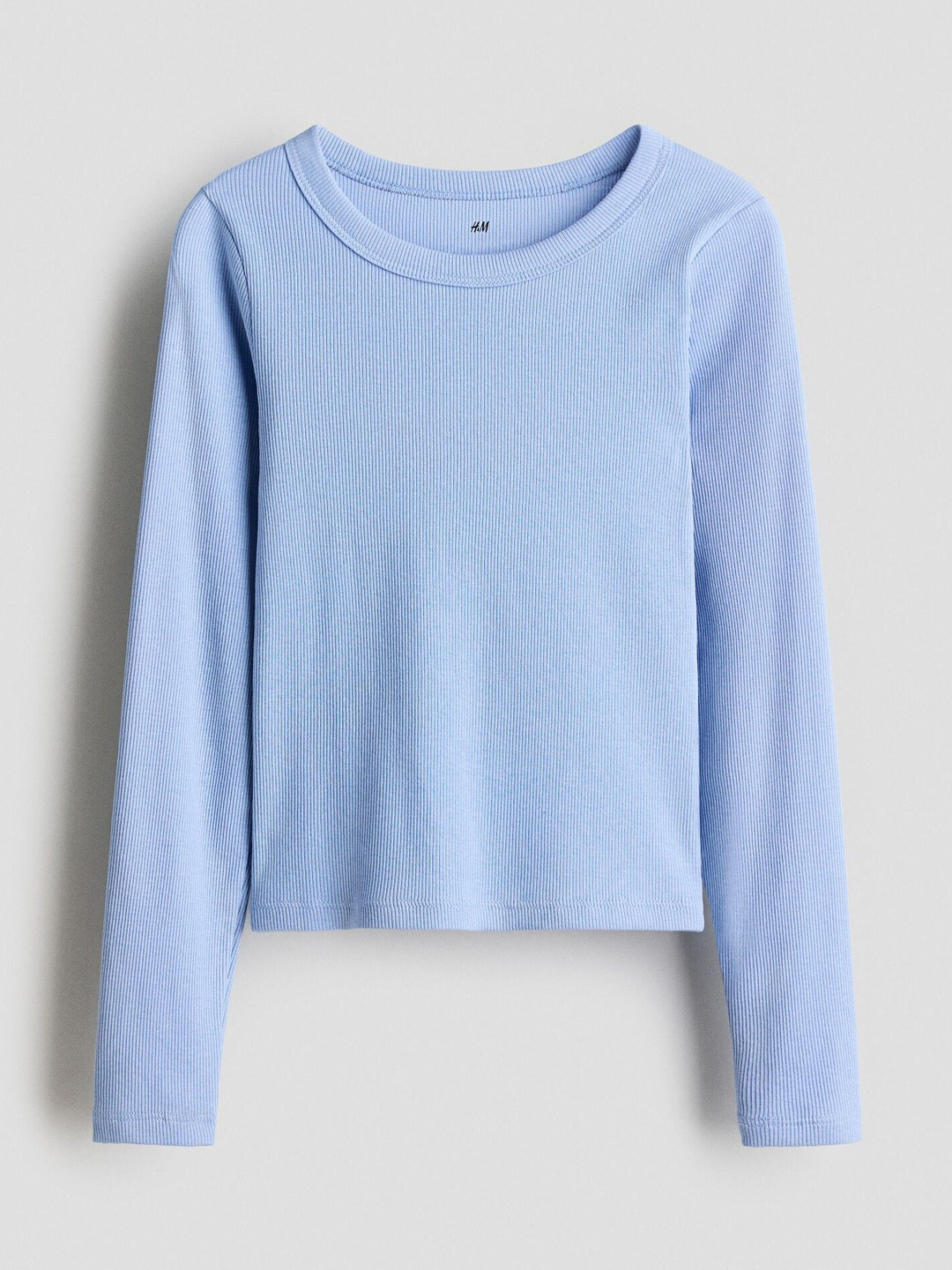 H&M Ribbed Cotton Jersey Top