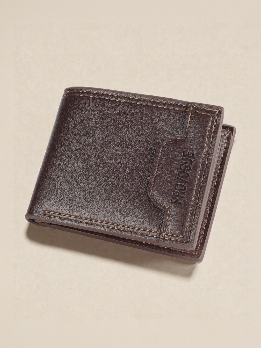 Provogue Men Textured PU Two Fold Wallet