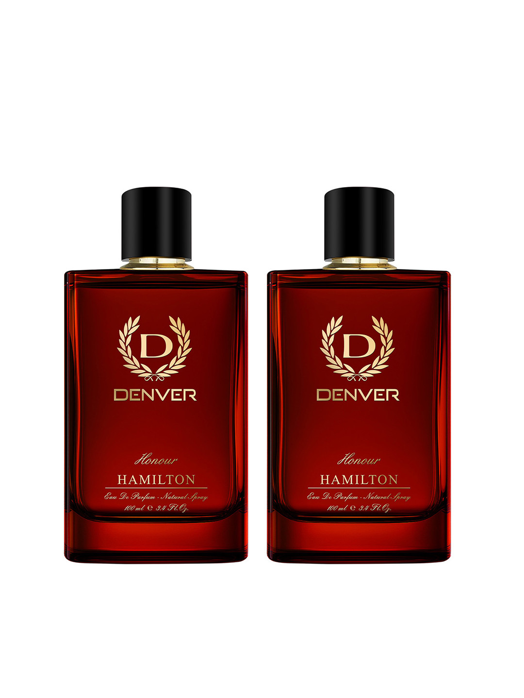Denver Men Set Of 2 Hamilton Honour Long Lasting Eau de Parfum - 100ml Each