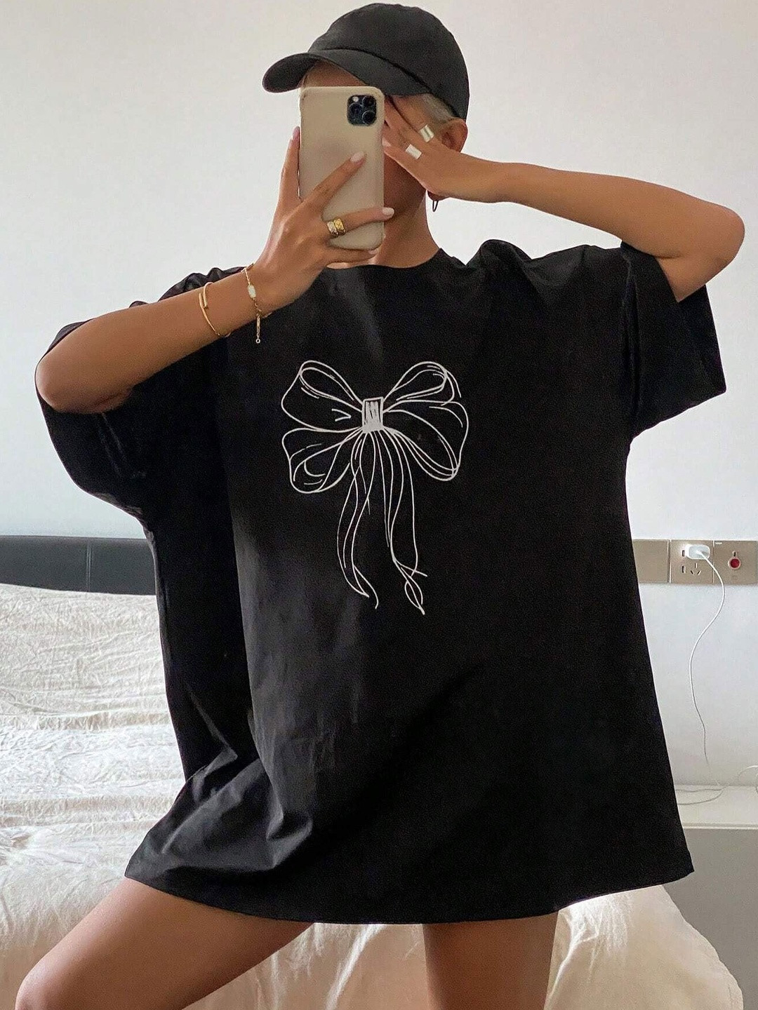 Calm Down Women Drop-Shoulder Sleeves T-shirt