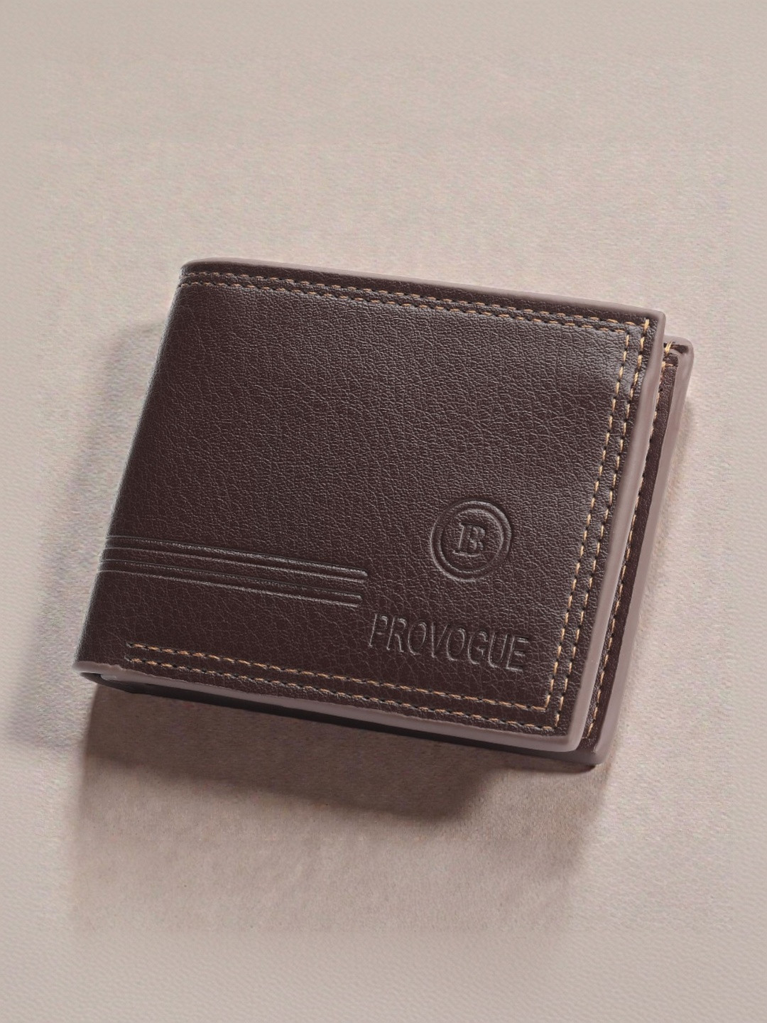 Provogue Men Textured PU Two Fold Wallet