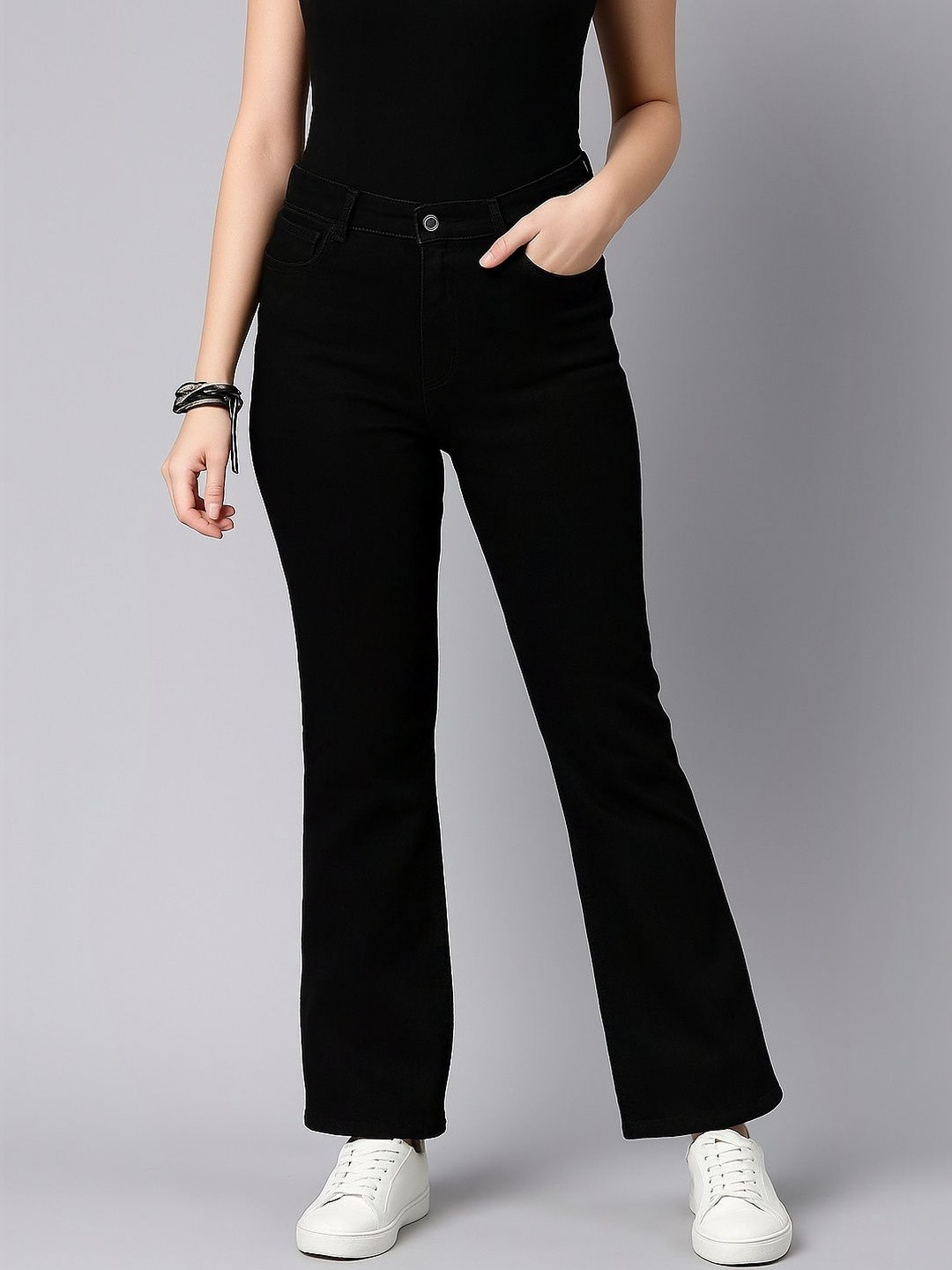 KASHIANXSTYLE Women Comfort Bootcut High-Rise Stretchable Jeans