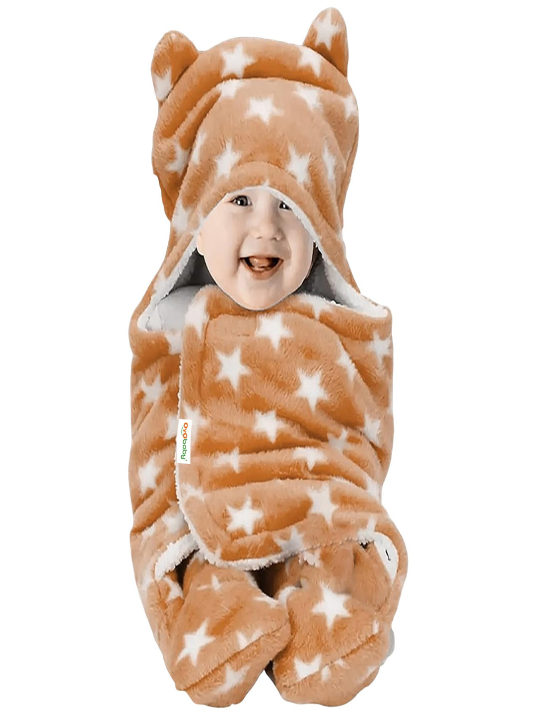 OyO Baby Newborn Star printed Baby Blanket Wrapper & Swaddle for AC Room