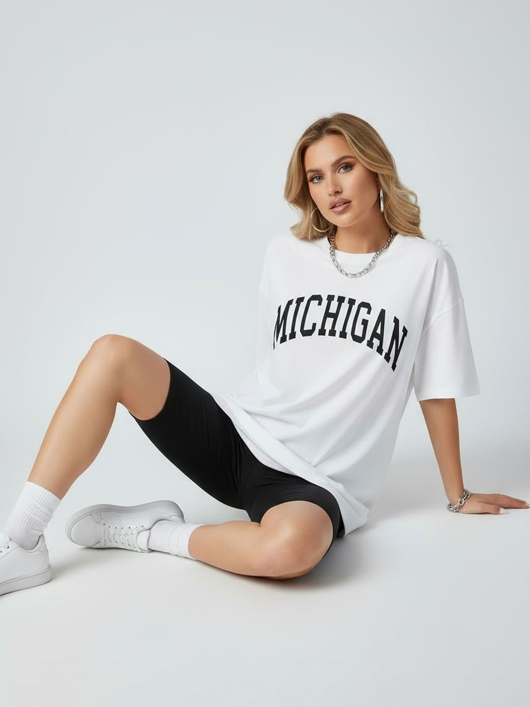 Calm Down Women Drop-Shoulder Sleeves T-shirt