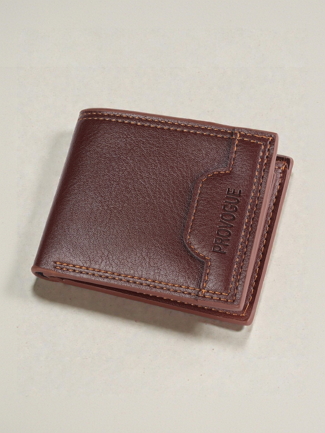 Provogue Men Textured PU Two Fold Wallet
