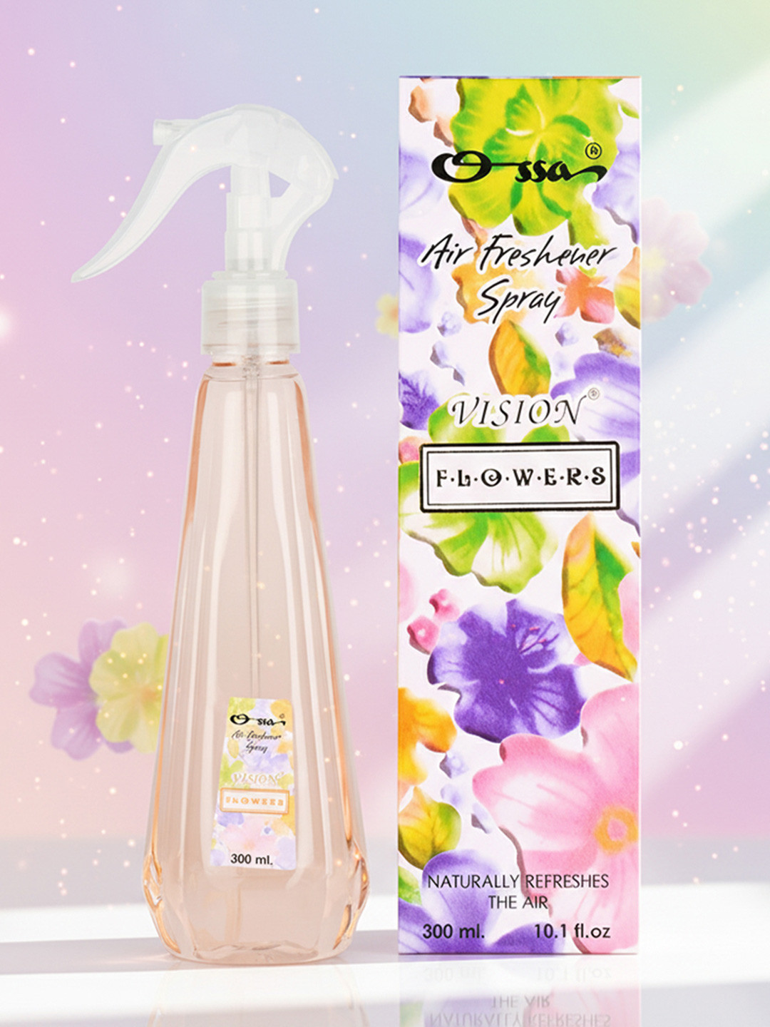 Ossa Brown Vision Flower Long Lasting Air Freshener Spray - 300 ml