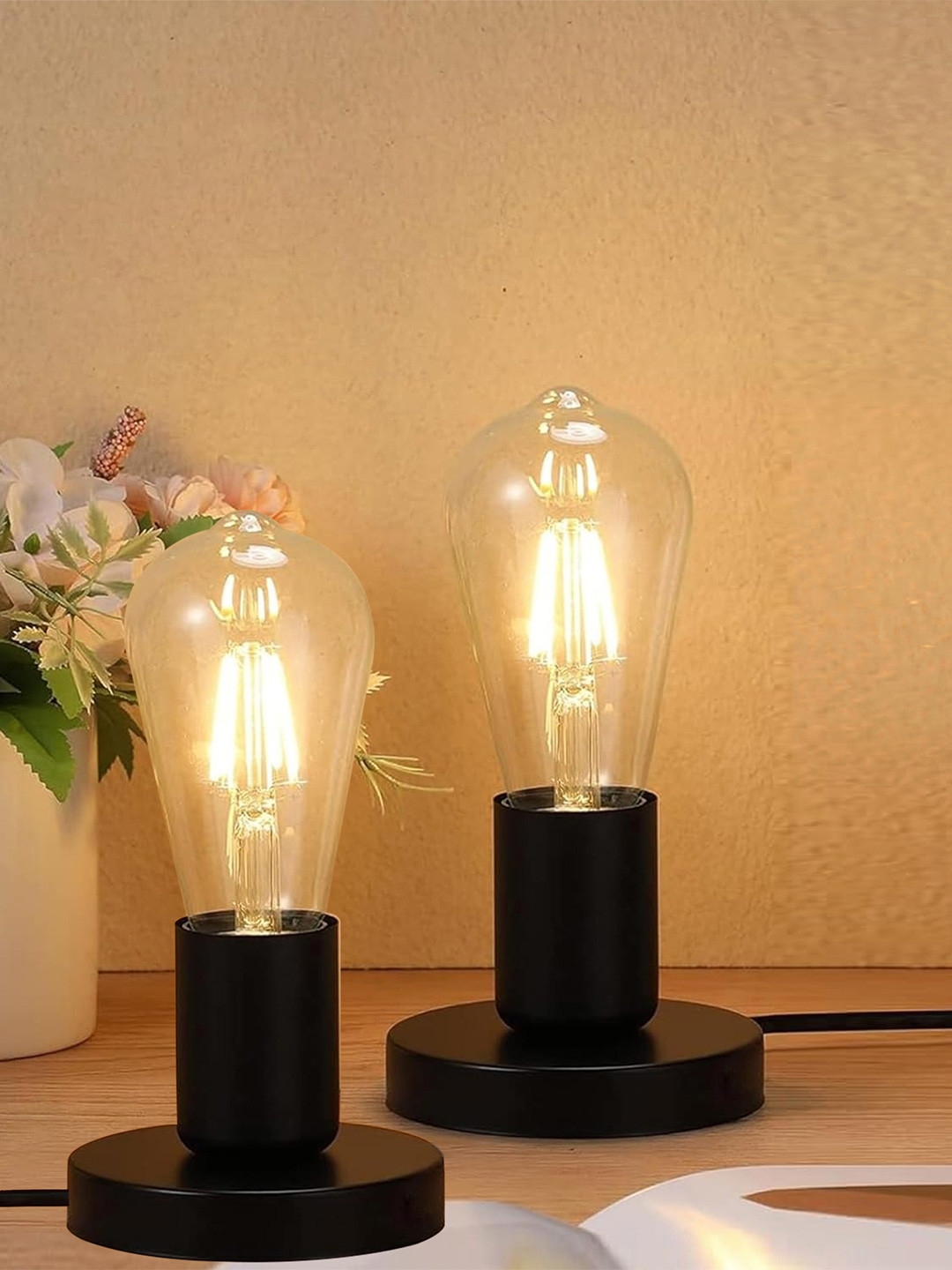 Homesake Warm Yellow Metal Frustum Solid High Quality Electrical Table Lamps