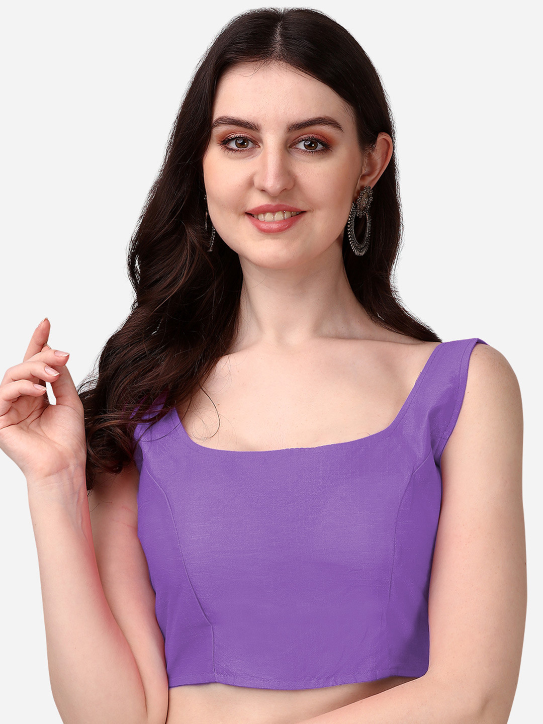 PUJIA MILLS Square Neck Saree Blouse