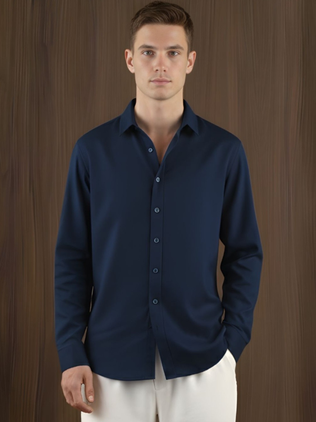 NISHORAMA Raghav Linen Blend Long Sleeves Shirt
