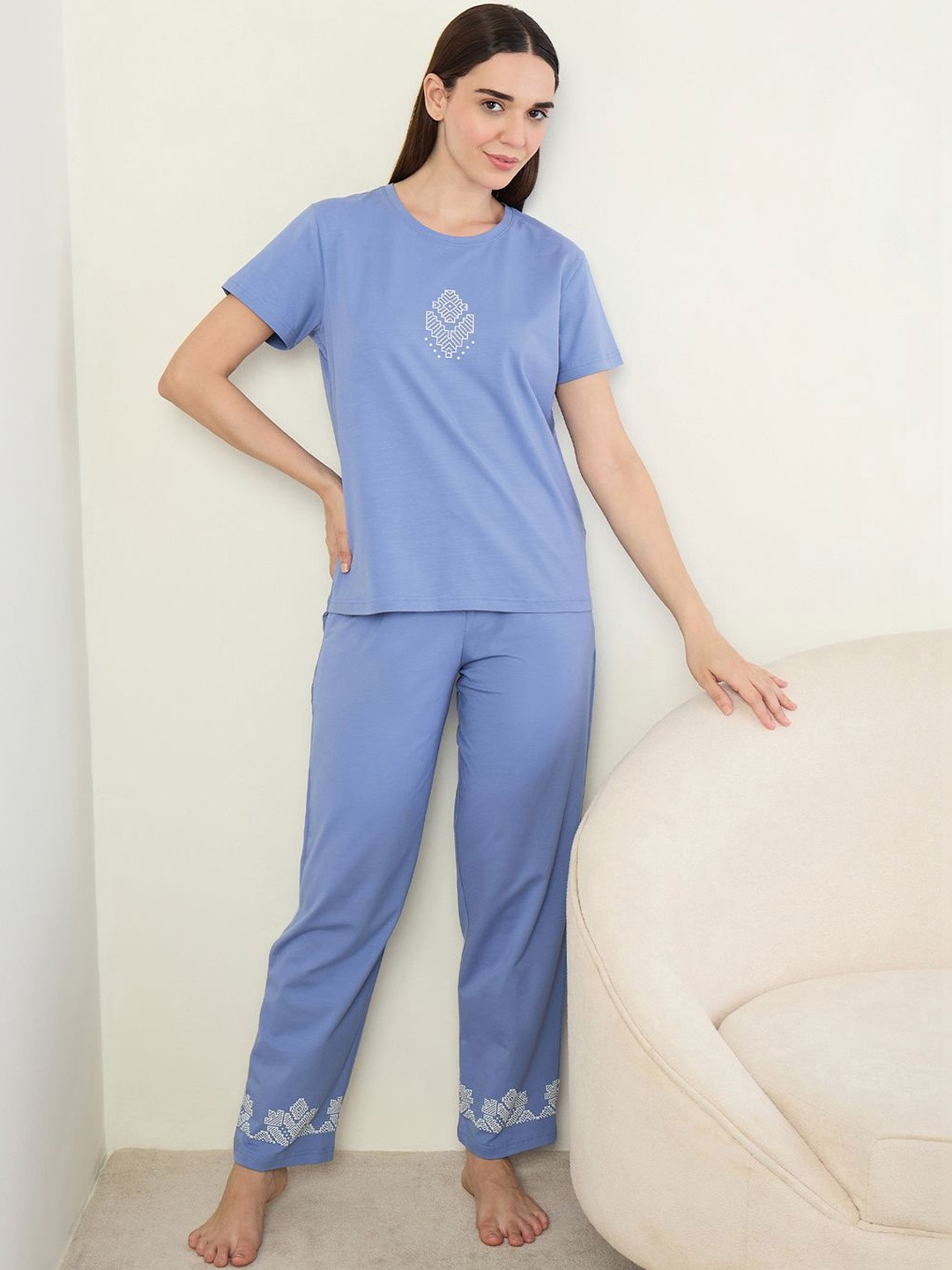 Sweet Dreams Women Printed Night suit