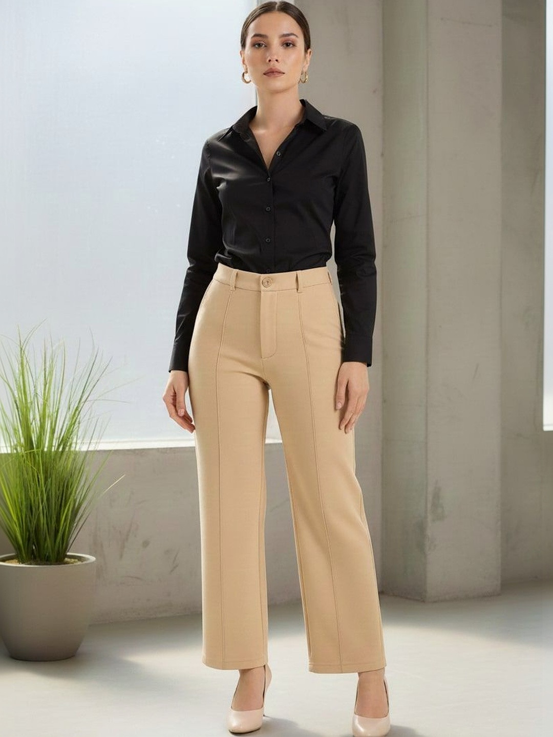NEYSA Women High-Rise Trousers