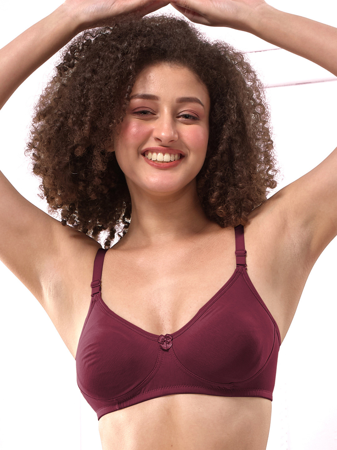 LYRA Combed Cotton Wirefree Secret Support Bra with Detachable Strap