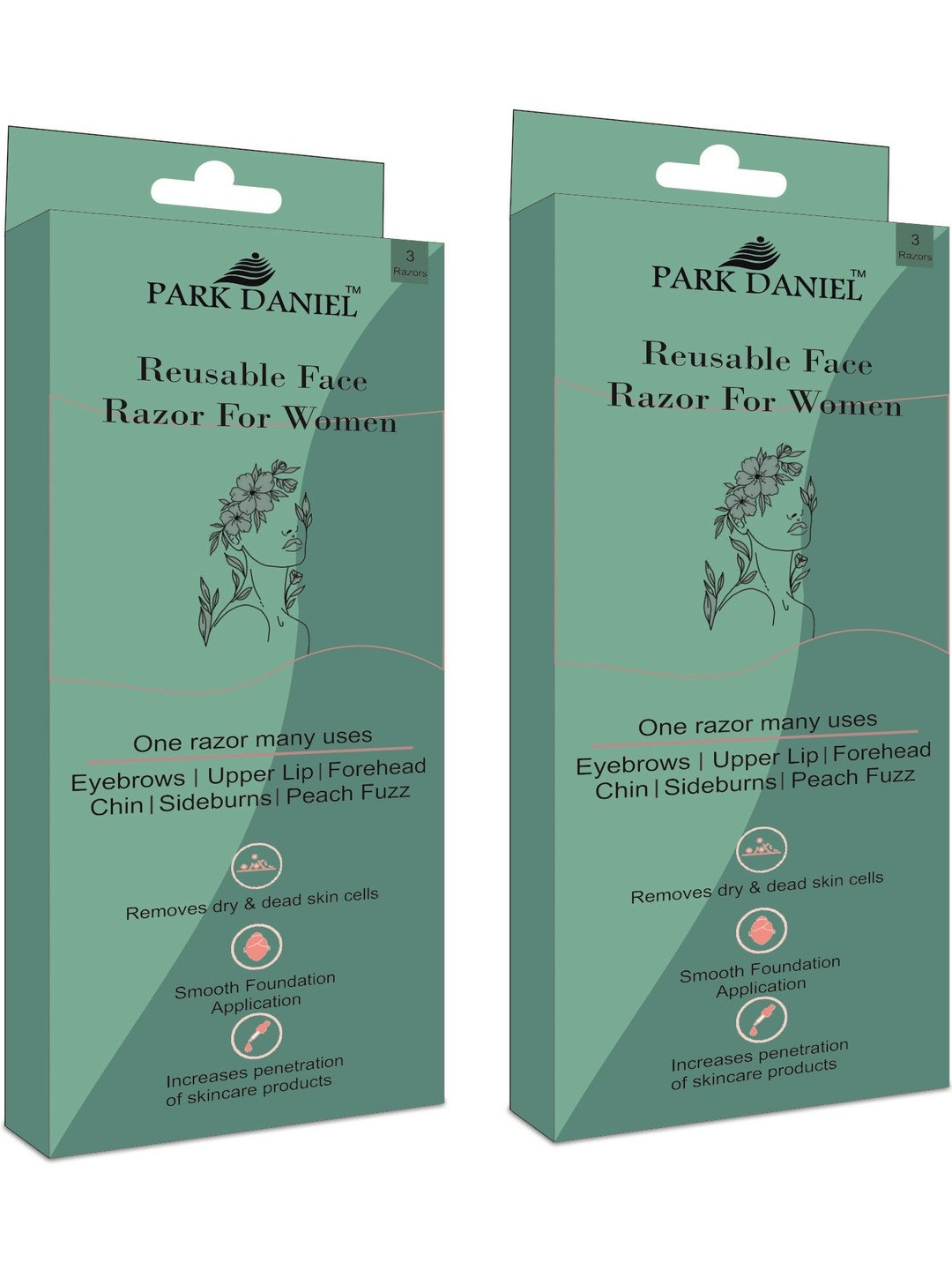 Park Daniel Set Of 2 Reusable Face Razor