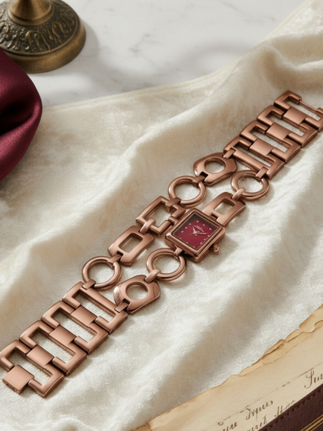 French Connection Women Dial & Bracelet Style Straps Analogue Watch FCN0202BRM