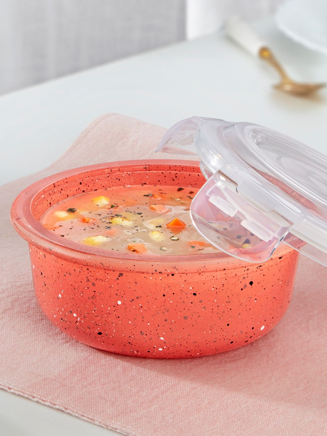 BOROSIL Pink 2025 Borosilicate Glass Dishwasher and Microwave Safe Fridge Container