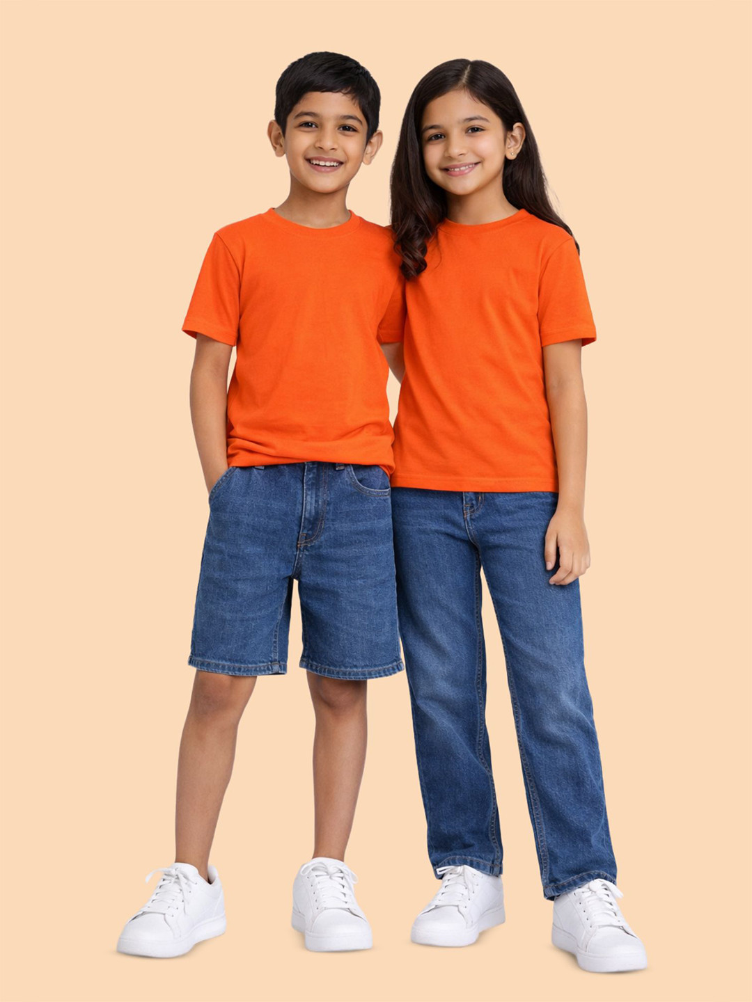 CHILINS Unisex Kids Cotton Tshirts
