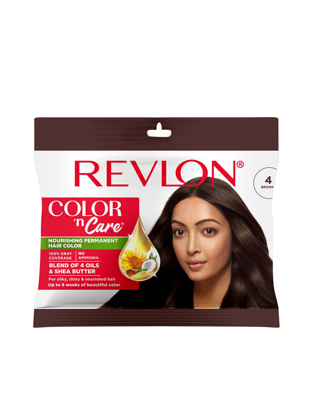 Revlon Color n Care Nourishing Permanent Hair Colour with Shea Butter - Brown 4