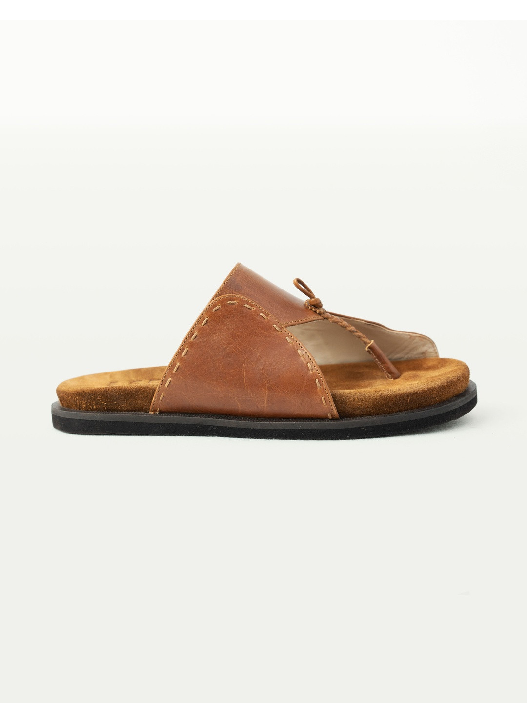 GULLY LABS Women Leather Sal Brown Casual Flat Sandals