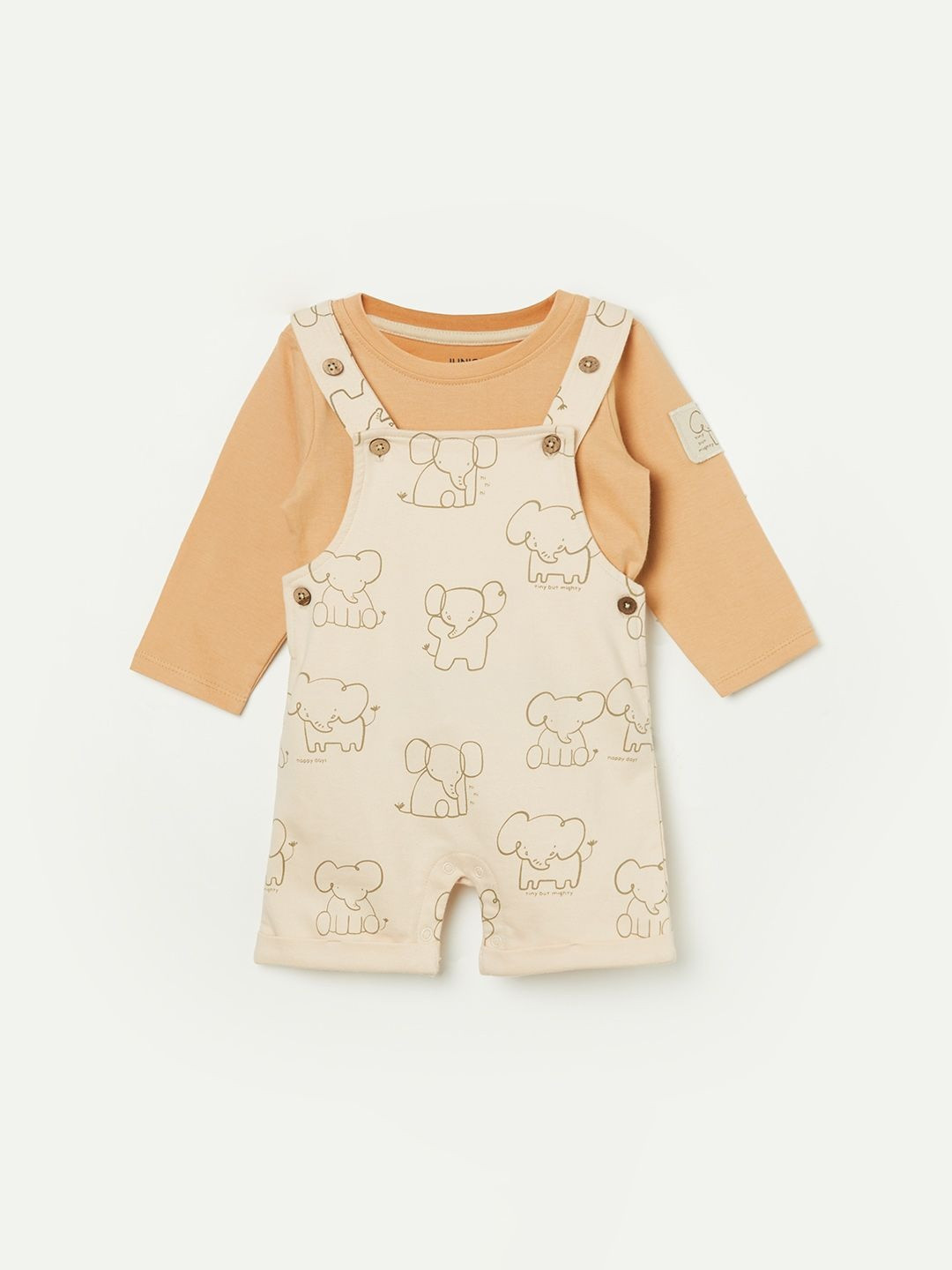 Juniors by Lifestyle Boys Graphic Cotton Ankle Length Dungarees