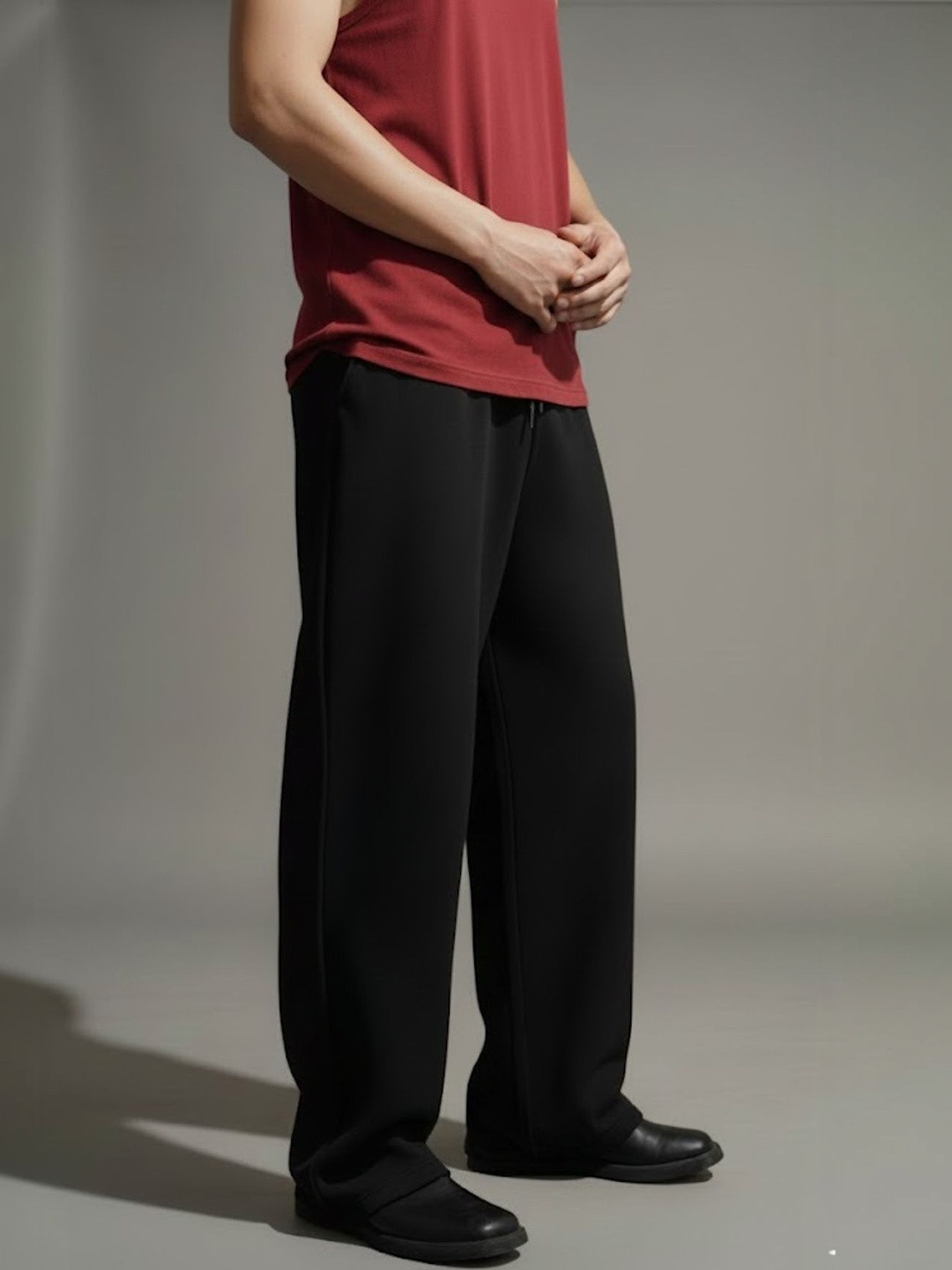 dockstreet Men Pure Cotton Relaxed Fit Track Pants