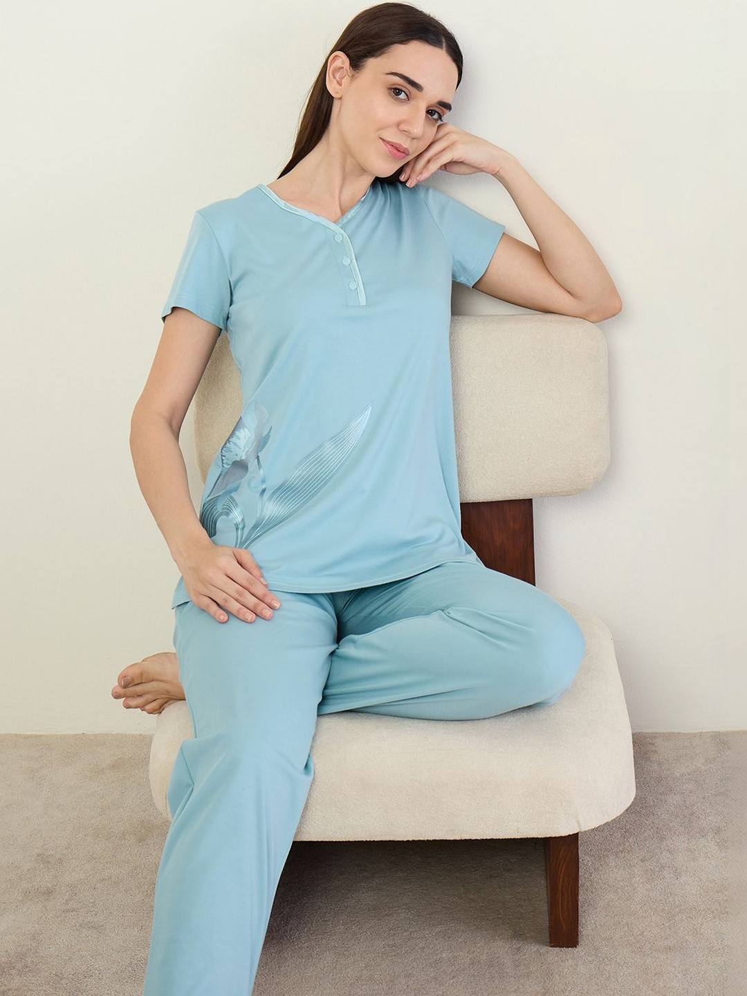 Sweet Dreams Women Printed Night suit