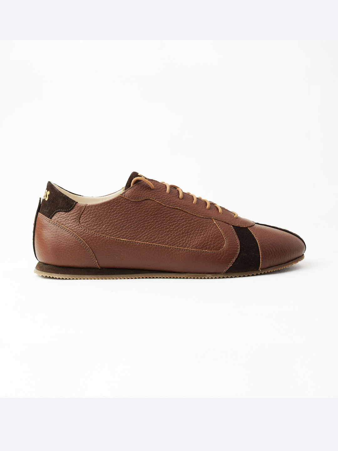 GULLY LABS Men Embroidered Leather Loam Java Heritage Casual Shoes