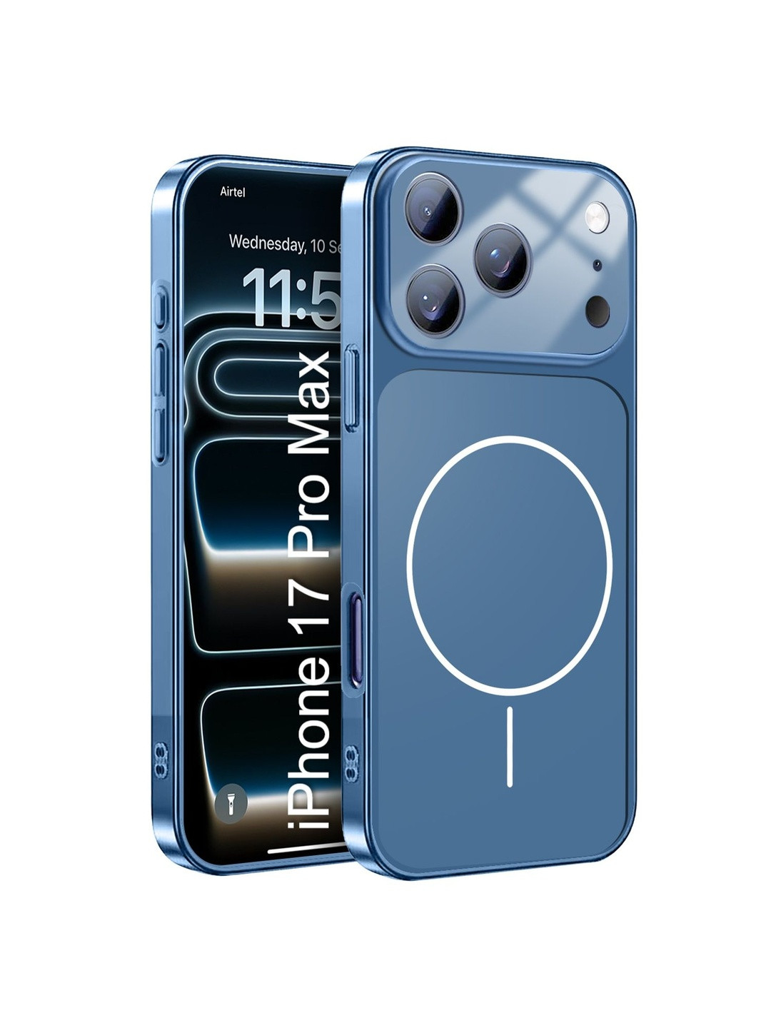 Luxury Kase Solid Printed iPhone 17 Pro Max Back Case Mobile Accessories