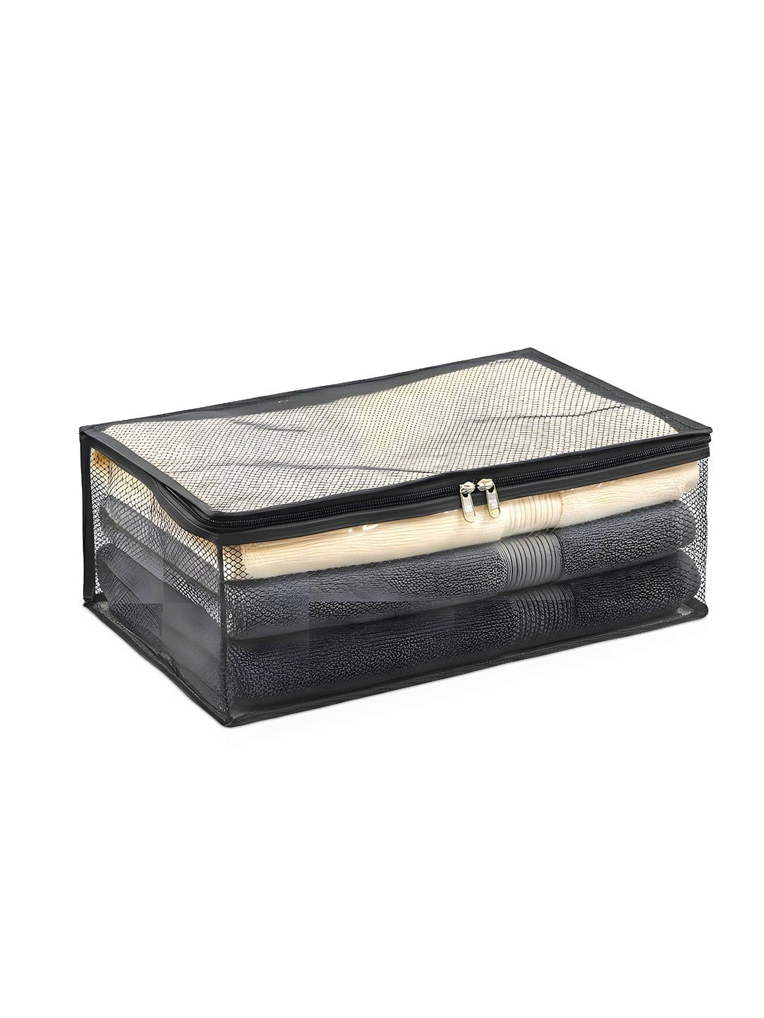 Myntra Elegant Homes Black PVC 6 Inch Garment Cover Storage Bag Multi-Utility Organisers