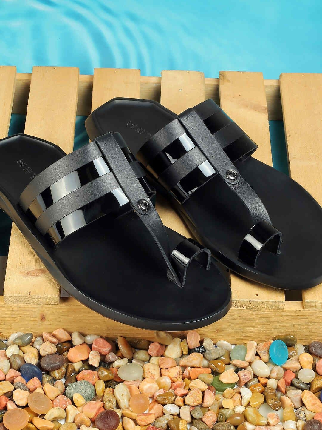 Metro Men Leather Comfort Sandals