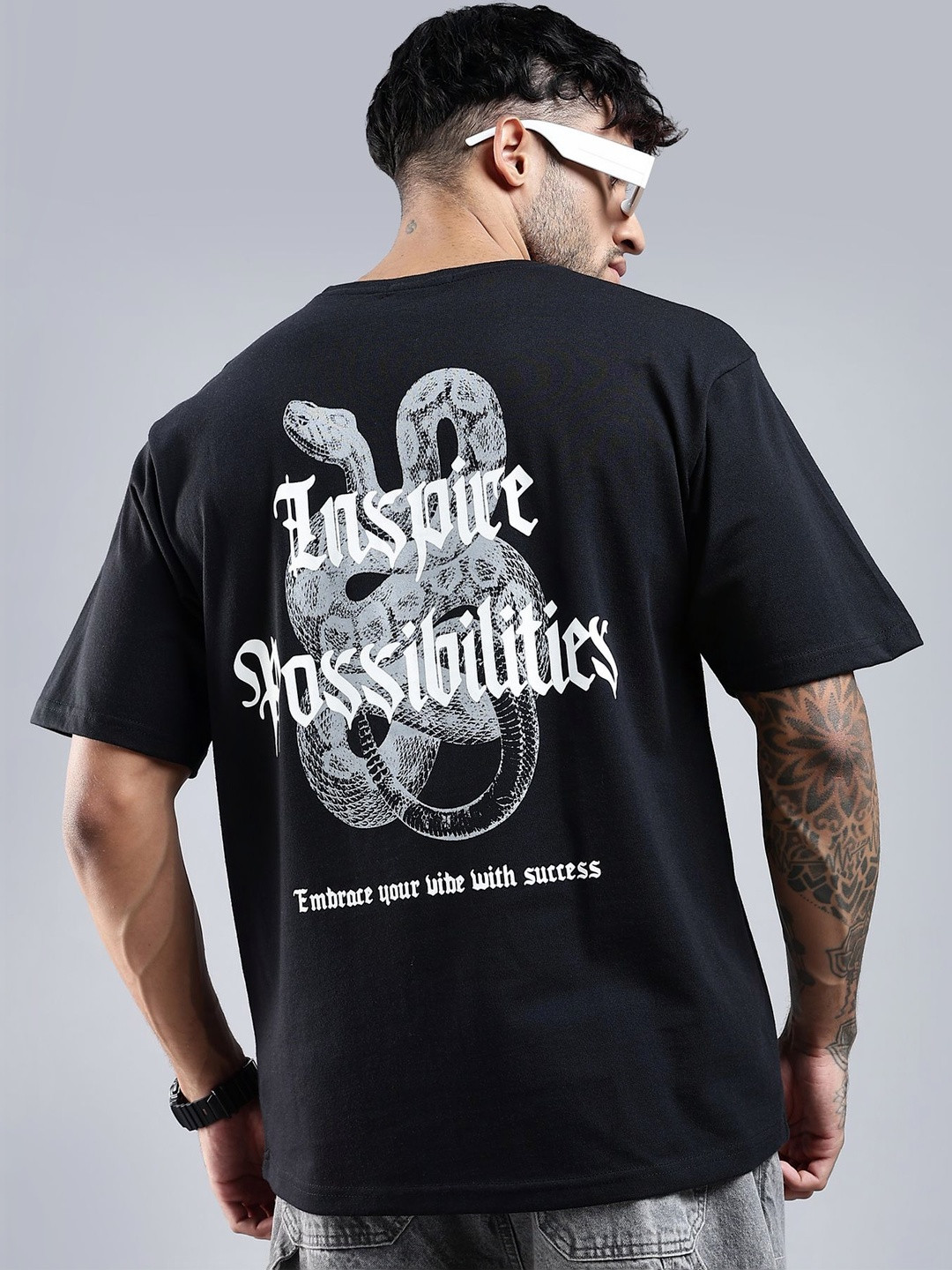 LEWEL Men Printed T-shirt
