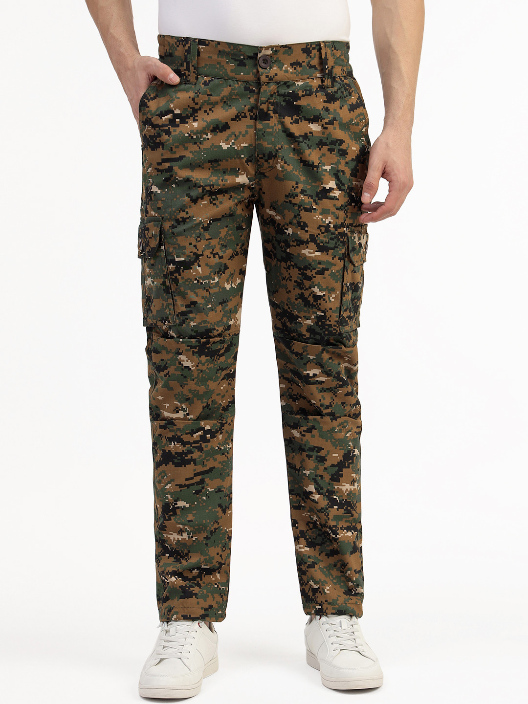 MOUNTMILLER Men's Camouflage Printed Army Ripstop Tactical Cargo Pant