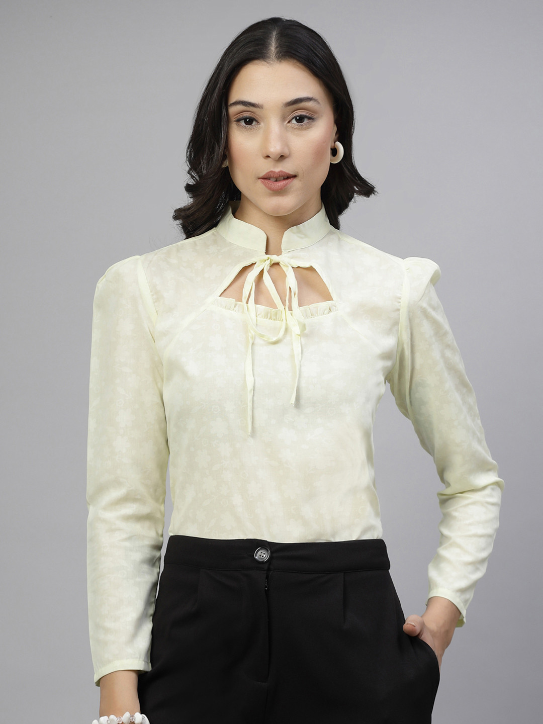 Style Quotient Women Floral Puff Sleeve Top