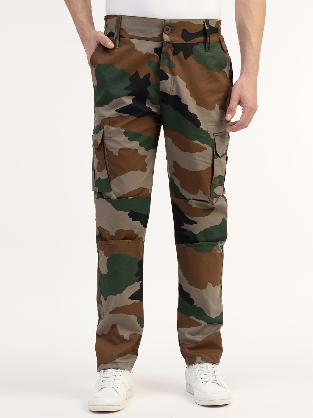 MOUNTMILLER Men's Camouflage Printed Army Ripstop Tactical Cargo Pant
