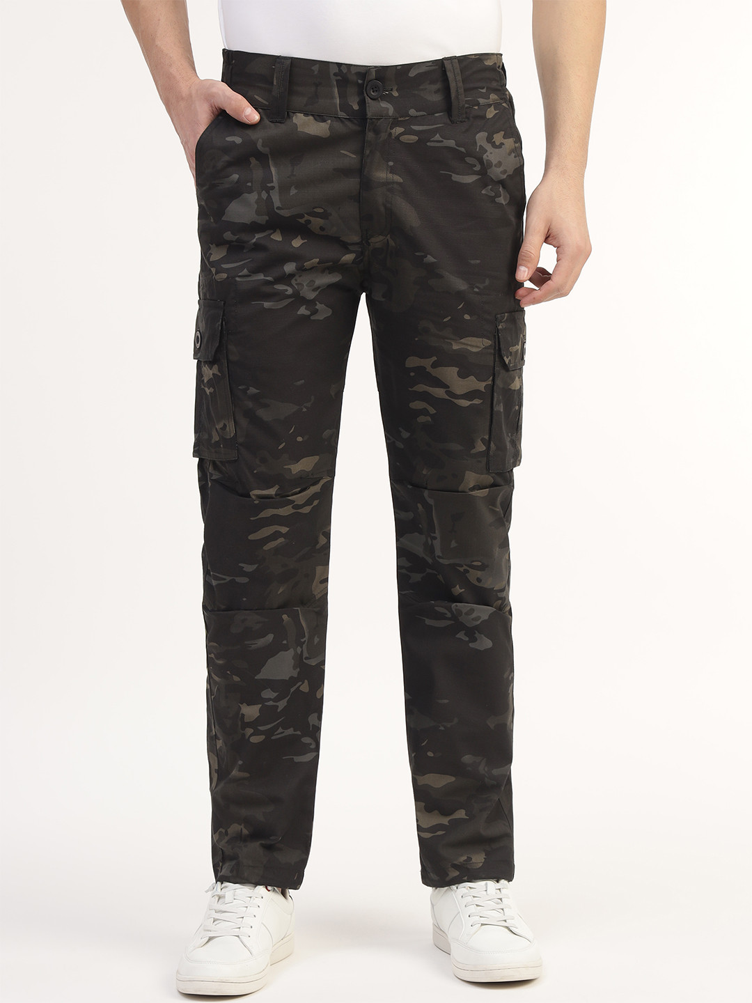 MOUNTMILLER Men's Camouflage Printed Army Ripstop Tactical Cargo Pant