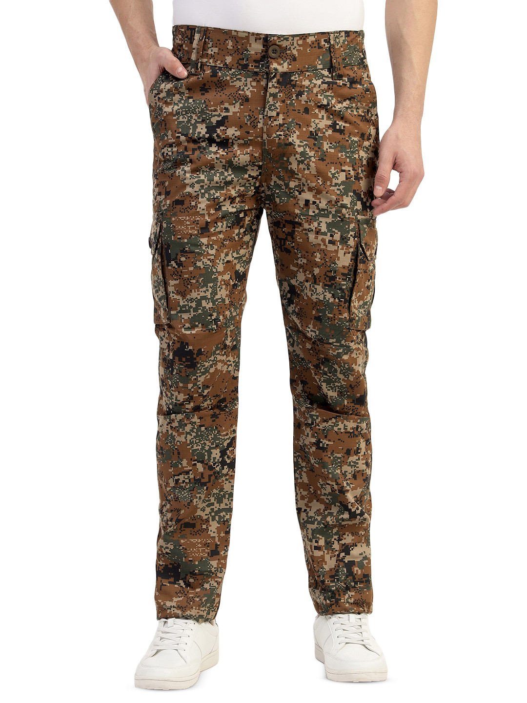 MOUNTMILLER Men's Camouflage Printed Ripstop Fabric Tactical Cargo Pant