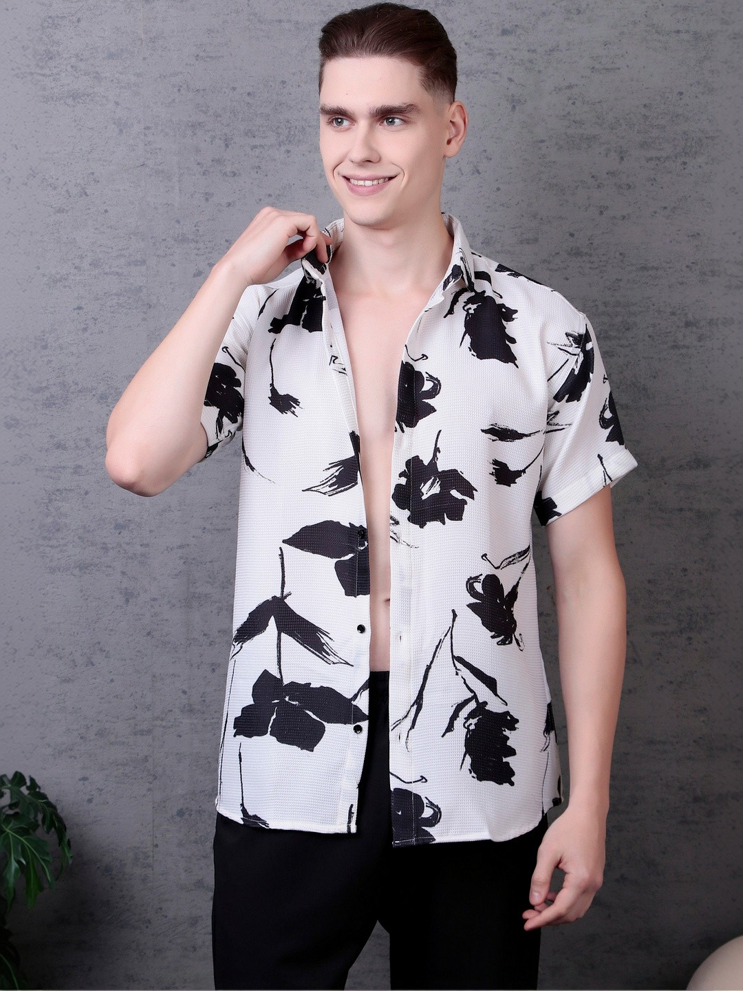 TATER GARMENTS Men Floral Printed Casual Shirt
