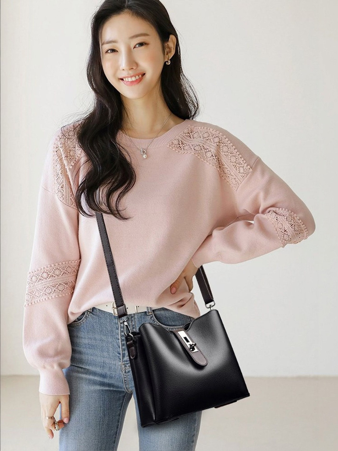 LULU & SKY PU Sling Bag