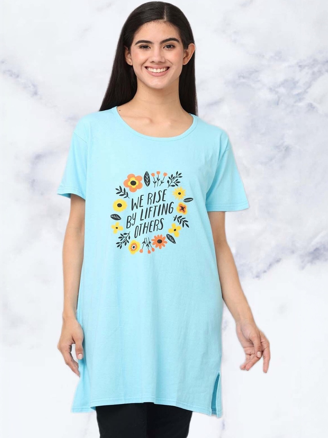 DDASPRATION Women Typography Printed T-shirt