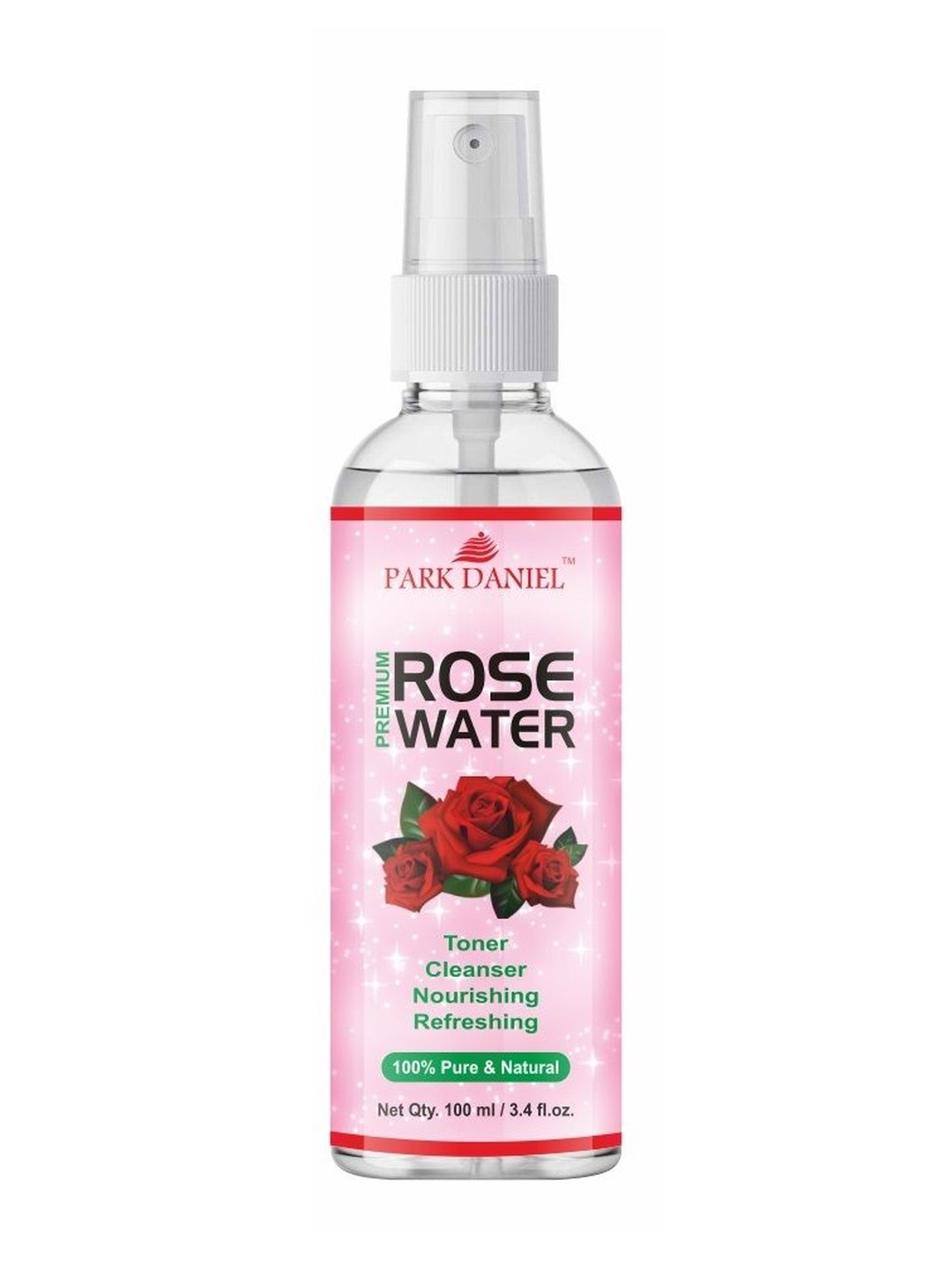Park Daniel 100% Pure Rose Water Toner For Pore Reduction - 100 ml