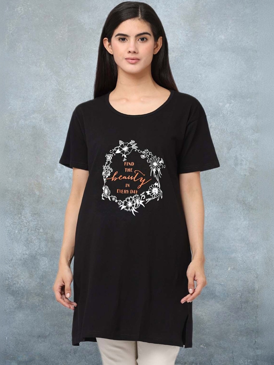 DDASPRATION Women Typography Printed T-shirt