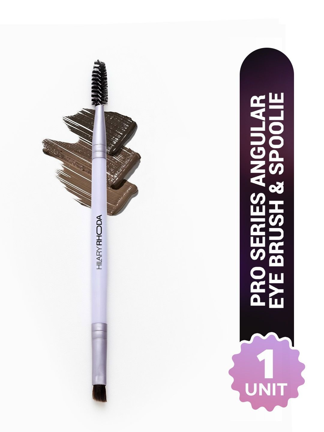Hilary Rhoda Pro Series Angular Eye Brush With Spoolie - Purple