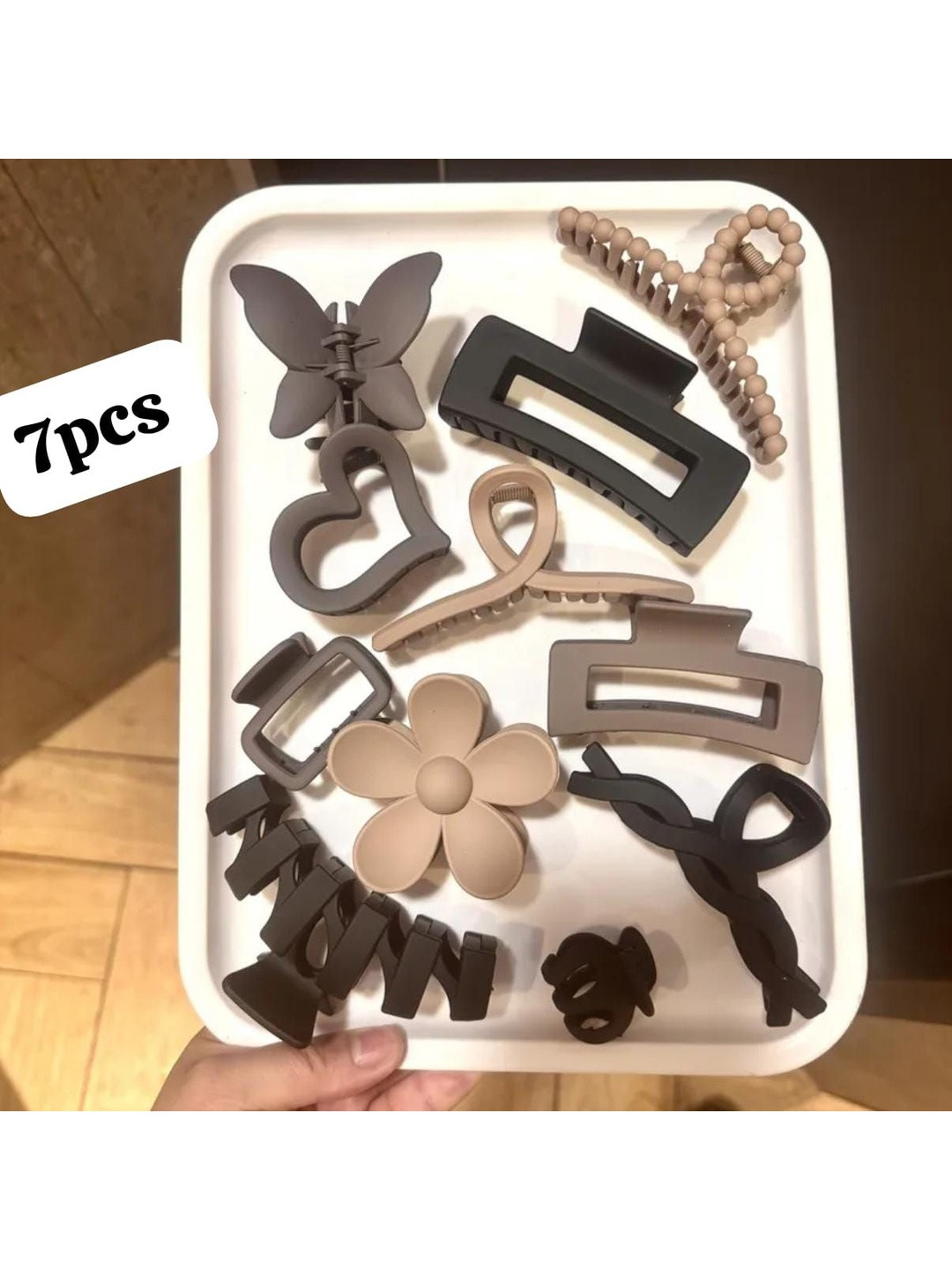 PRITYKA Women Set of 7 Hair Clutcher Lightweight Durable Hair Claws
