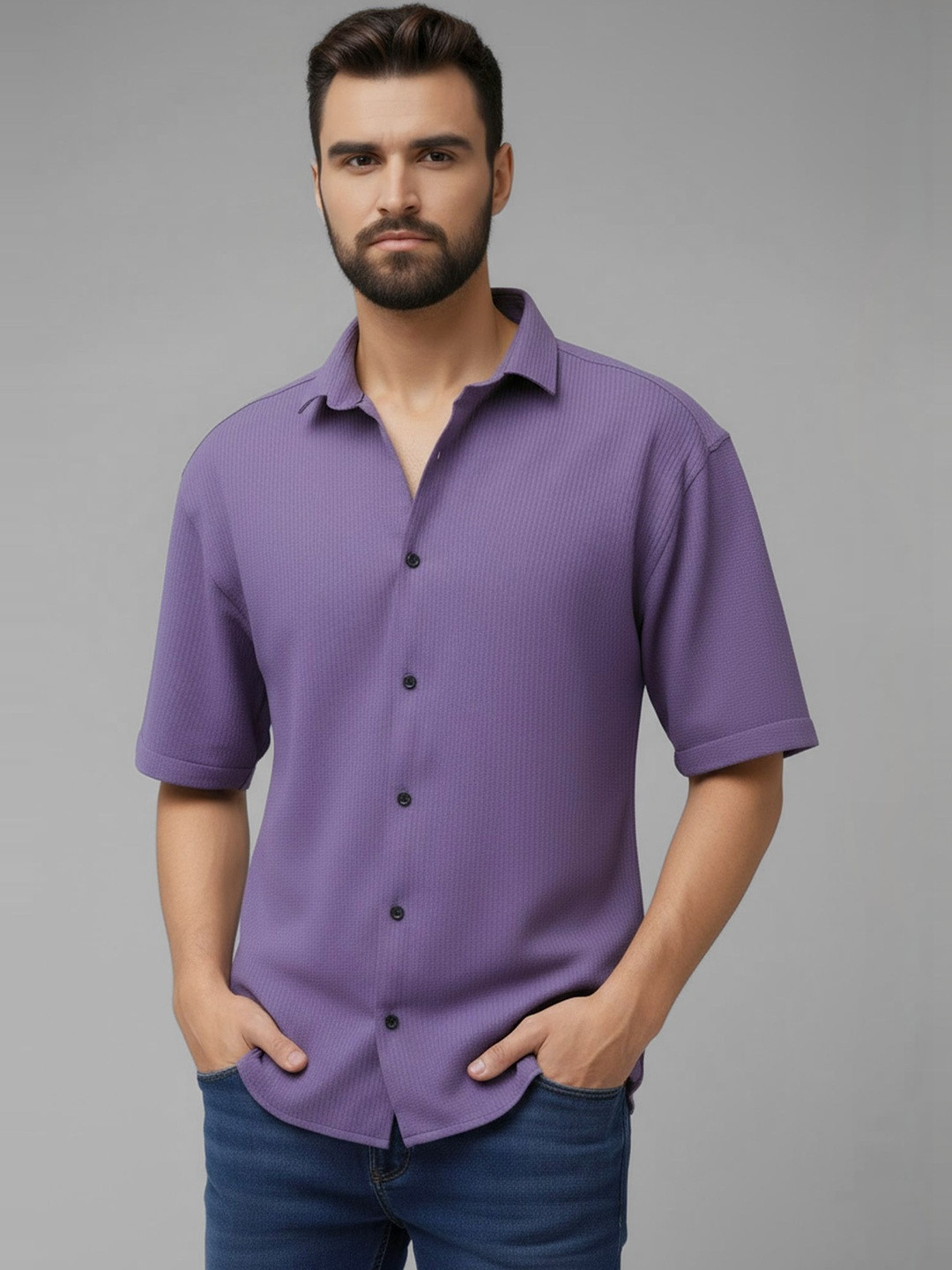 HERE&NOW Men Standard Casual Shirt
